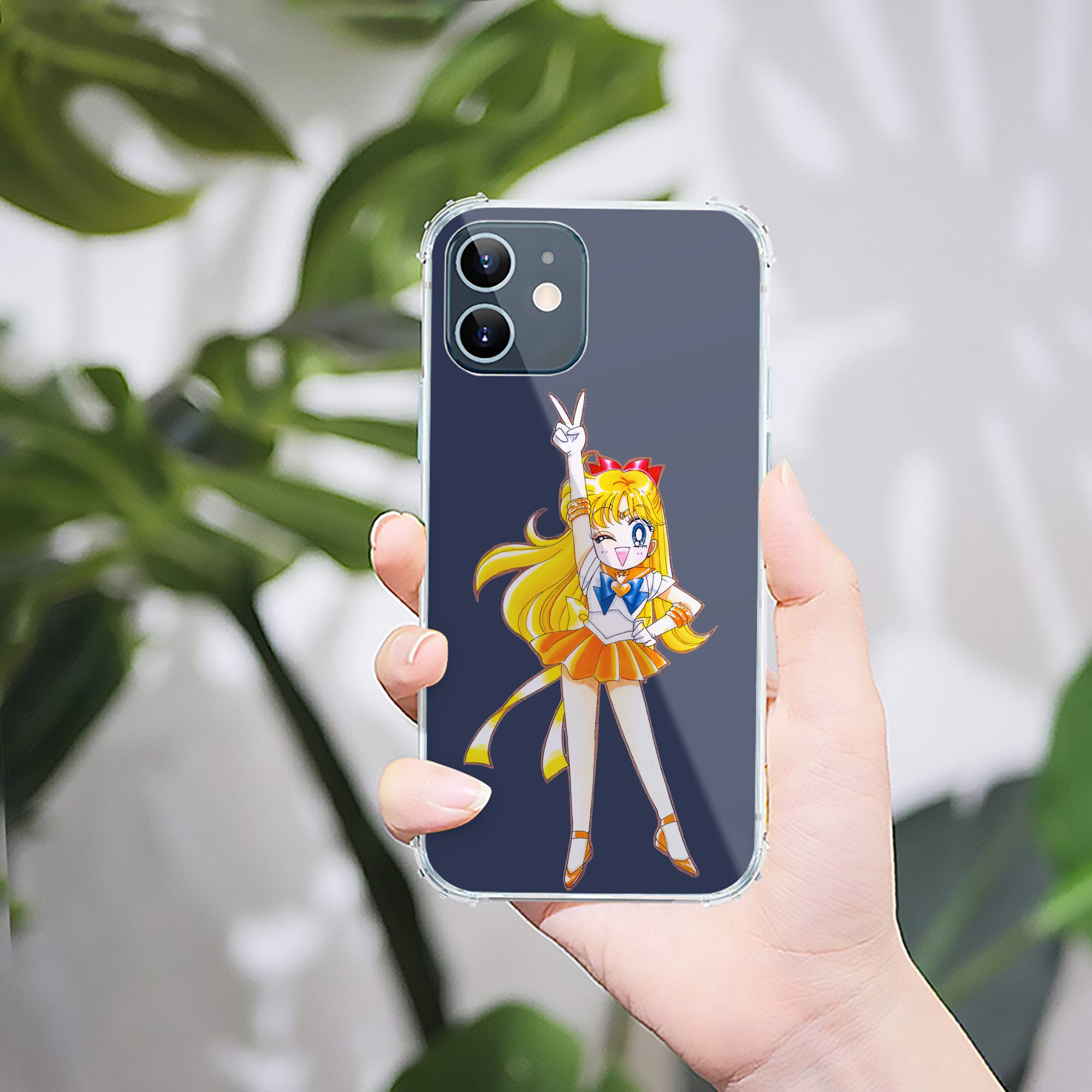 美少女戦士セーラームーン 愛野 美奈子 あいの みなこ Sailor Moon Aino Minako 【iPhone 12シリーズ対応】透明スマホケース（クリアソフトケース）